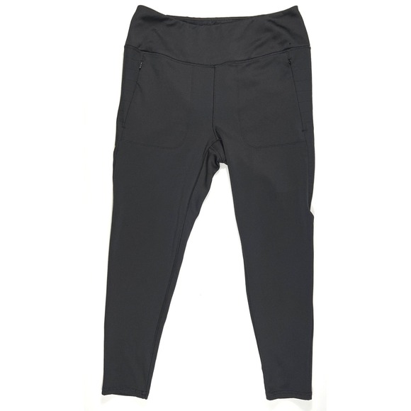 Spider Pants - Spyder Fleece Lined Heavyweight Leggings Black Base Layer XL Outdoor Hiking GUC‎